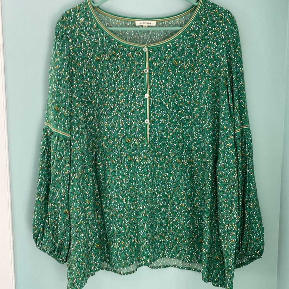 - Women’s 1X Max Studio Boho Style Blouse